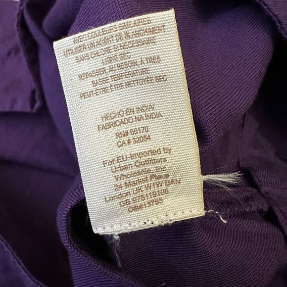 FREE PEOPLE Embroidered Fleur Du Jour Shift Mini Dress Purple - Picture 10 of 12